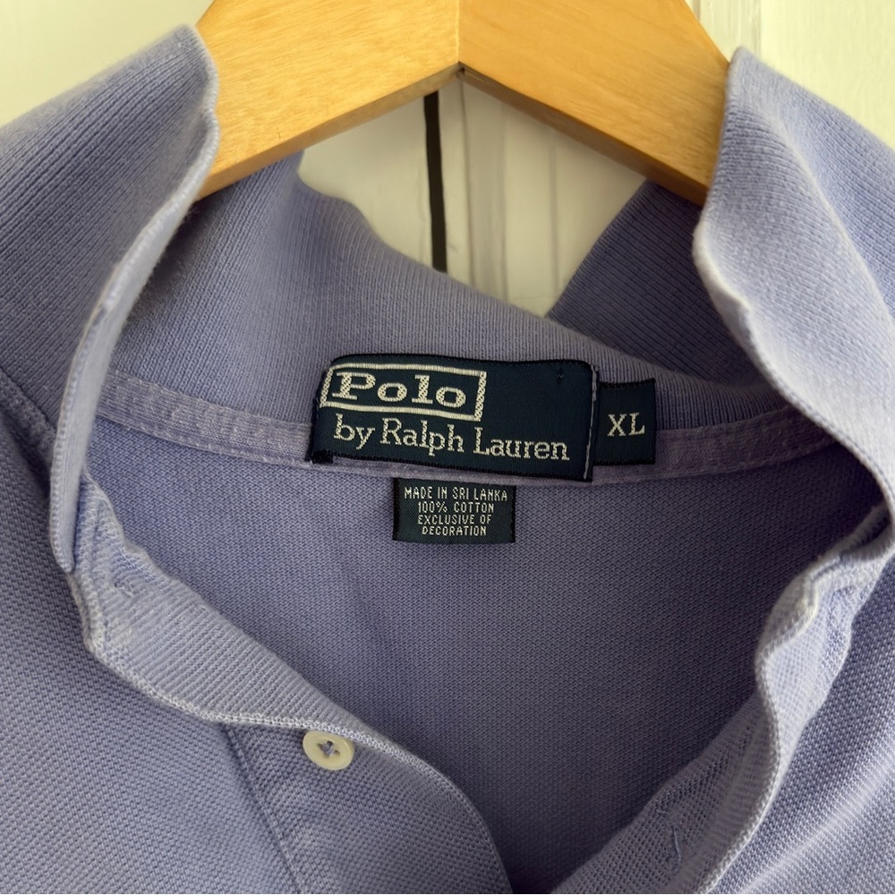 Ralph Lauren Men's Polo Shirt in Light Purple XL - Picture 4 of 5